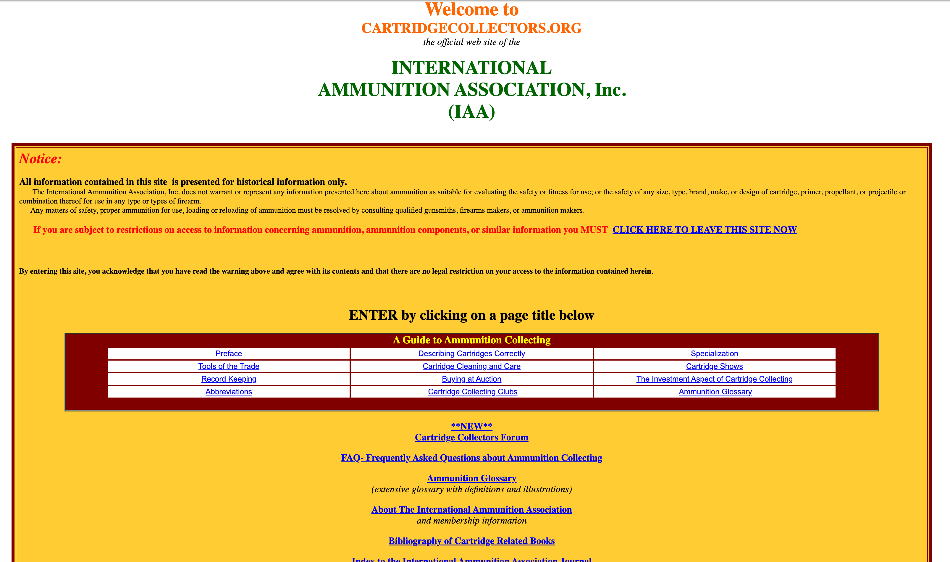 Established IAA Website